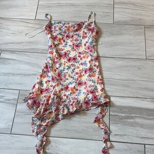 Jessica Simpson Cream and Pink Dress